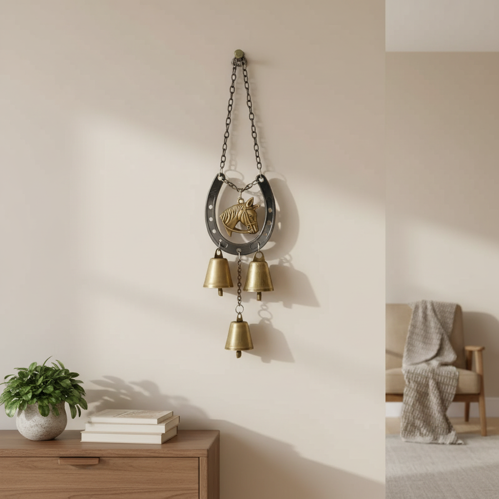 Vintage Iron Horse Hoof Wind Chime