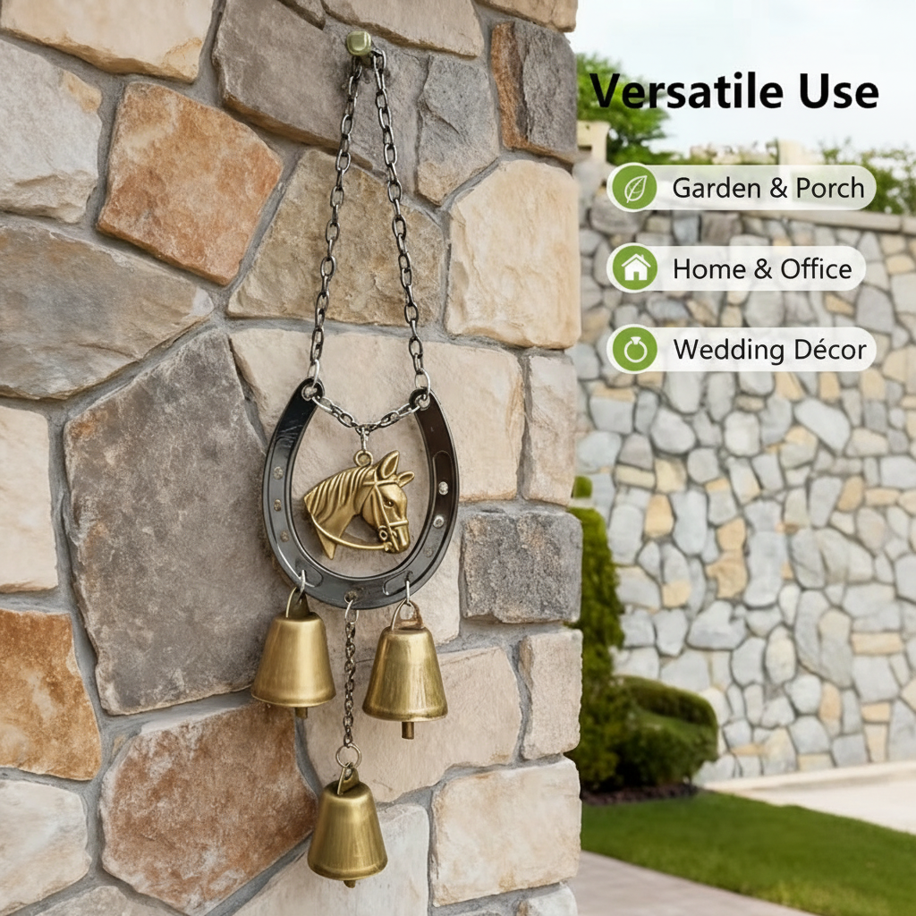 Vintage Iron Horse Hoof Wind Chime