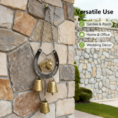 Vintage Iron Horse Hoof Wind Chime