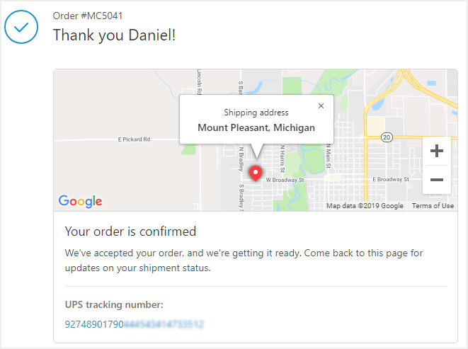 MugCreation - Tracking Sample