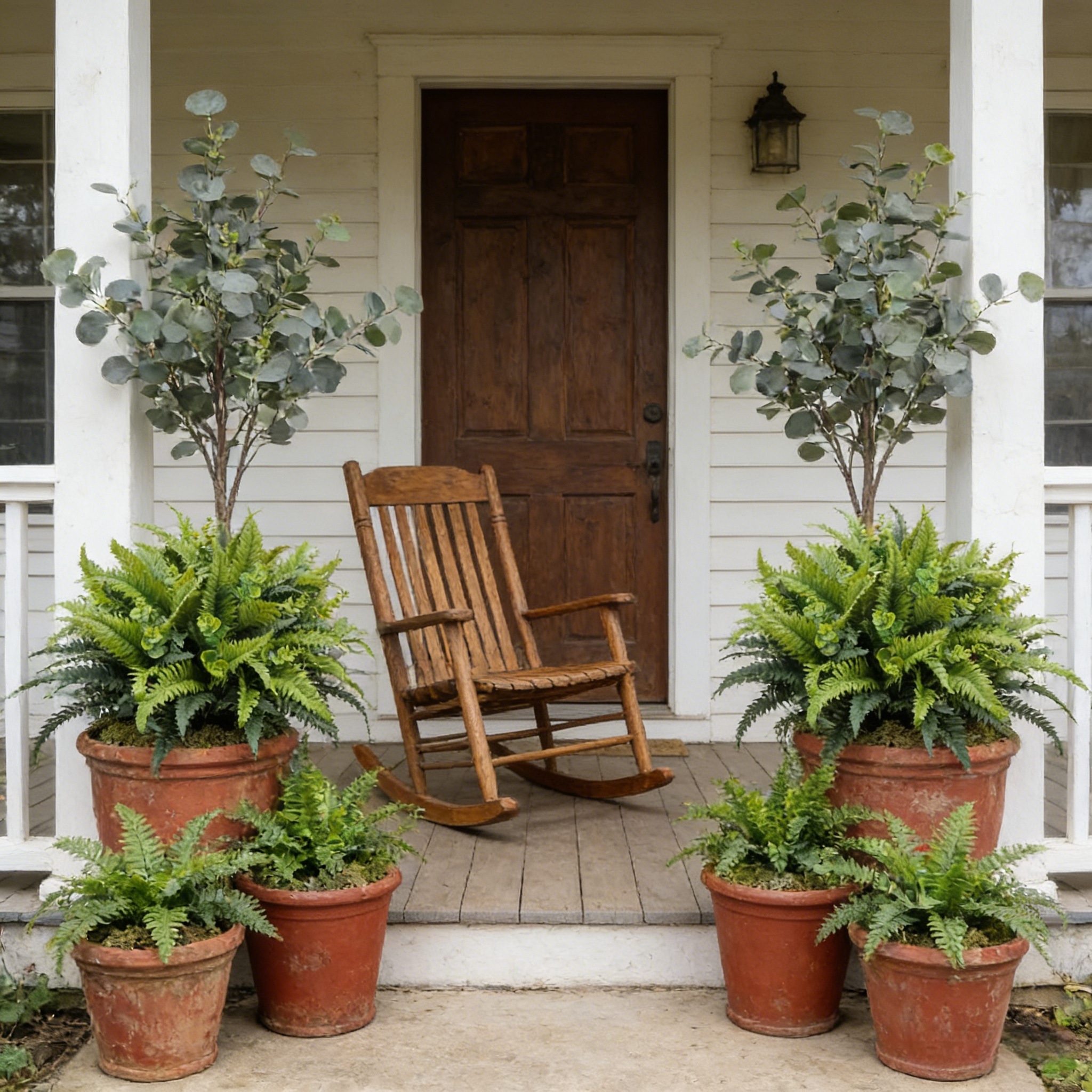 Fern and Eucalyptus Urn Planter Filler