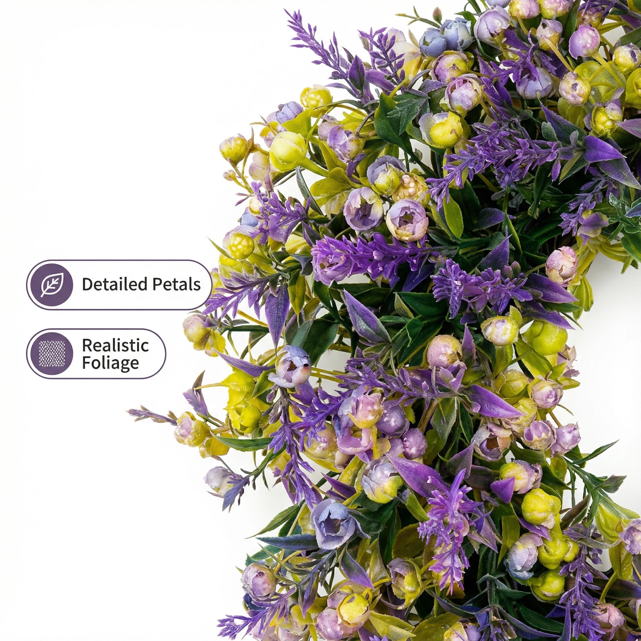 Lavender & of Bethlehem Artificial Flower Bouquet Garland