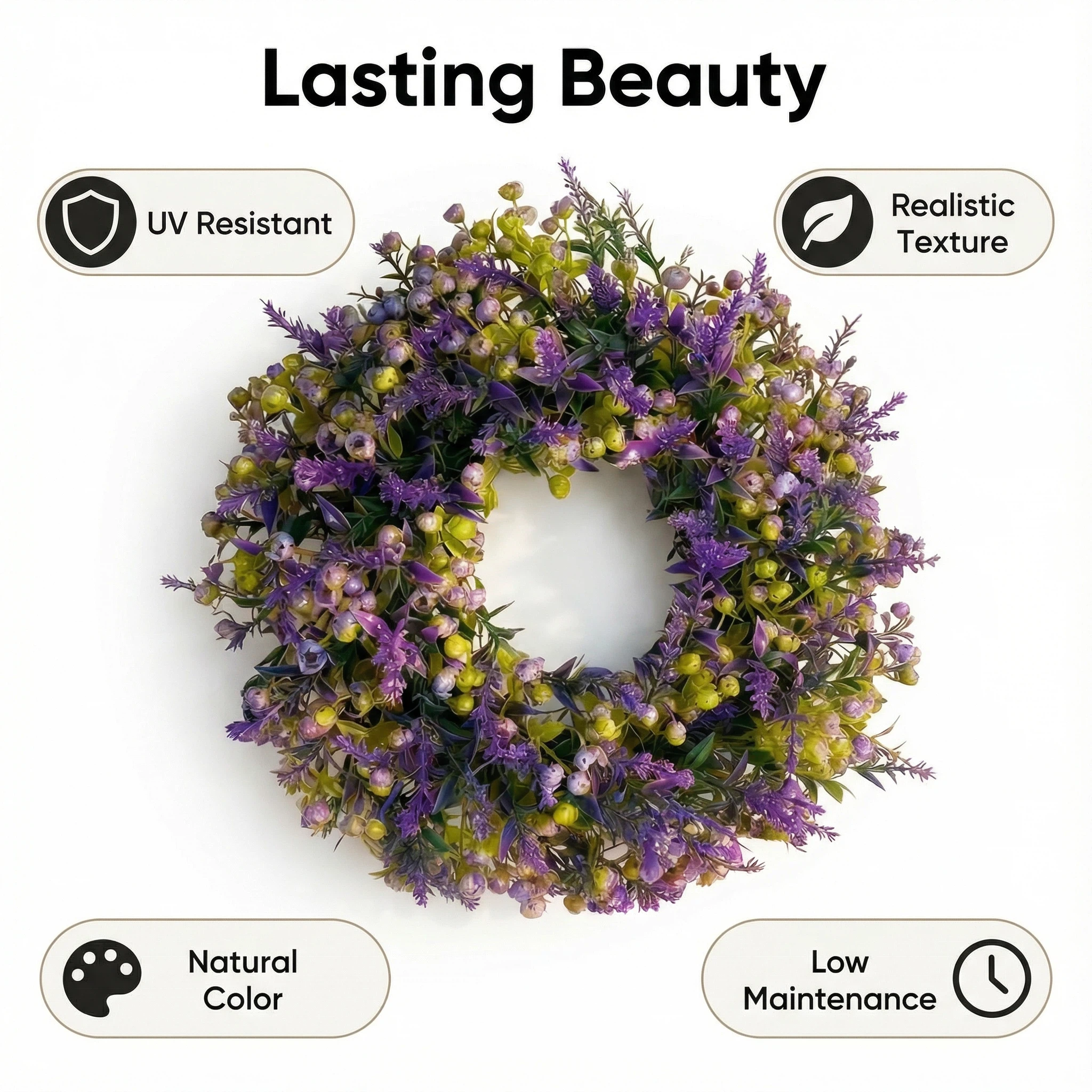 Lavender & of Bethlehem Artificial Flower Bouquet Garland