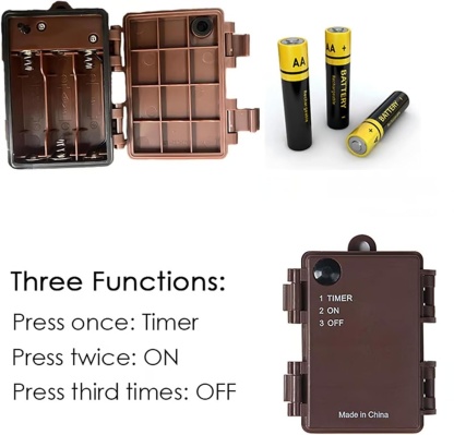 Lighted Cedar Pine Swag with Velvet Bow, Battery Operated with Timer 60 LED Fairy Lights