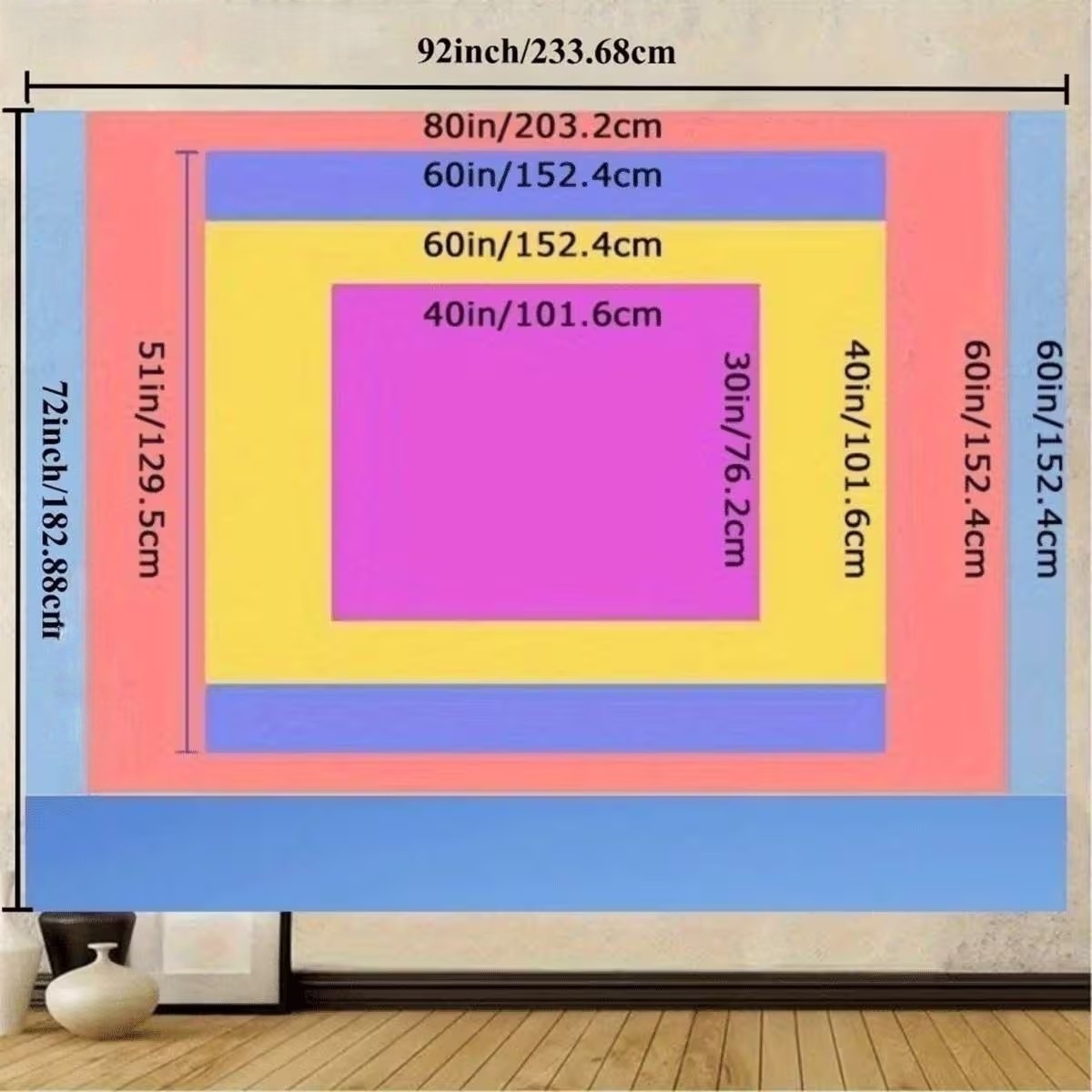 250th Anniversary Neon Print Tapestry