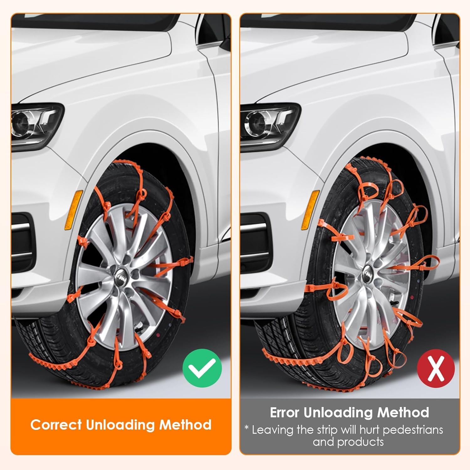 2025 Reusable Snow and Mud Emergency Recovery Universal wheel anti-skid strip
