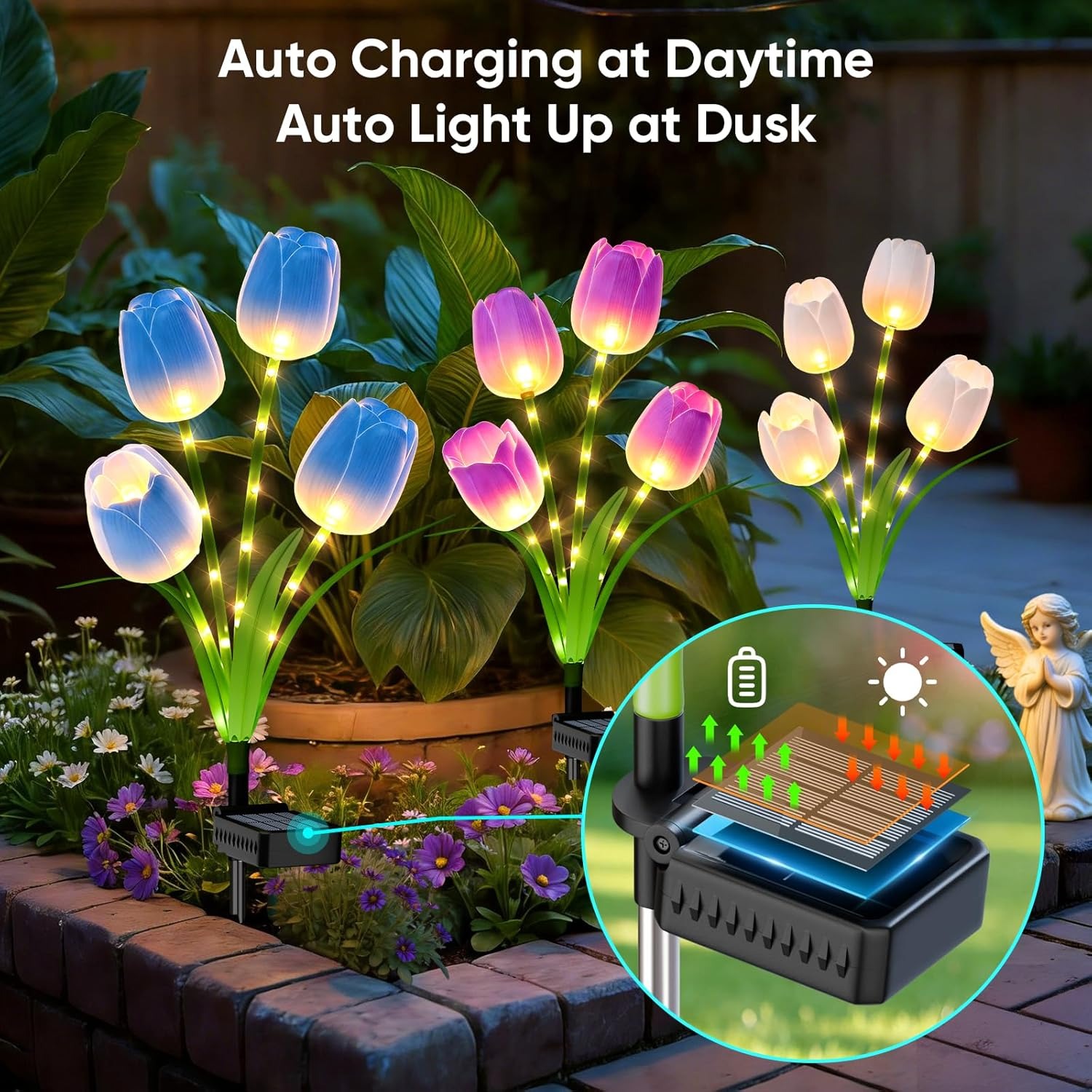 Solar Tulip Lights Waterproof