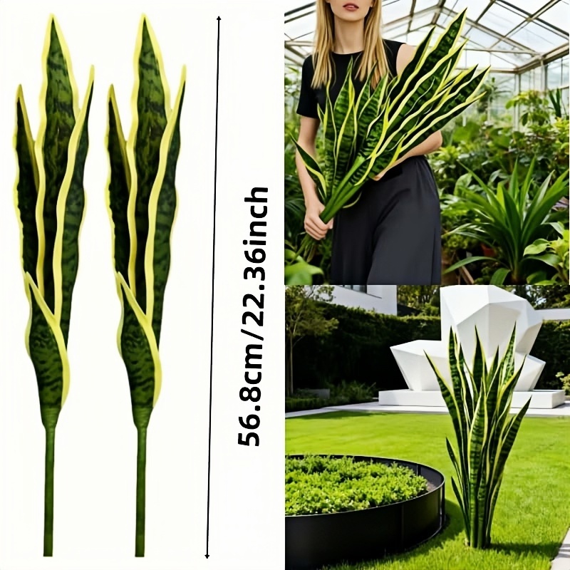 Extra Long Artificial UV tolerant Sansevieria Greenery