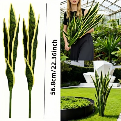 Extra Long Artificial UV tolerant Sansevieria Greenery