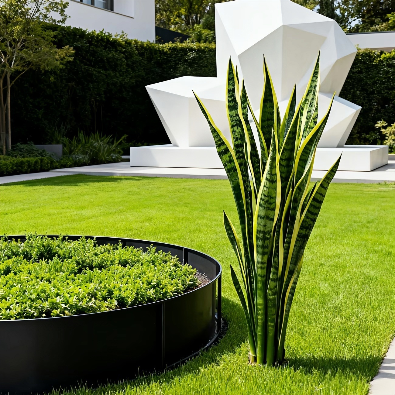 Extra Long Artificial UV tolerant Sansevieria Greenery