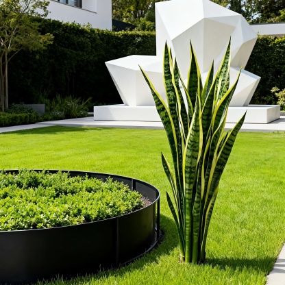 Extra Long Artificial UV tolerant Sansevieria Greenery