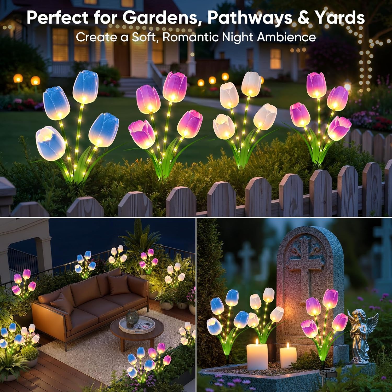 Solar Tulip Lights Waterproof