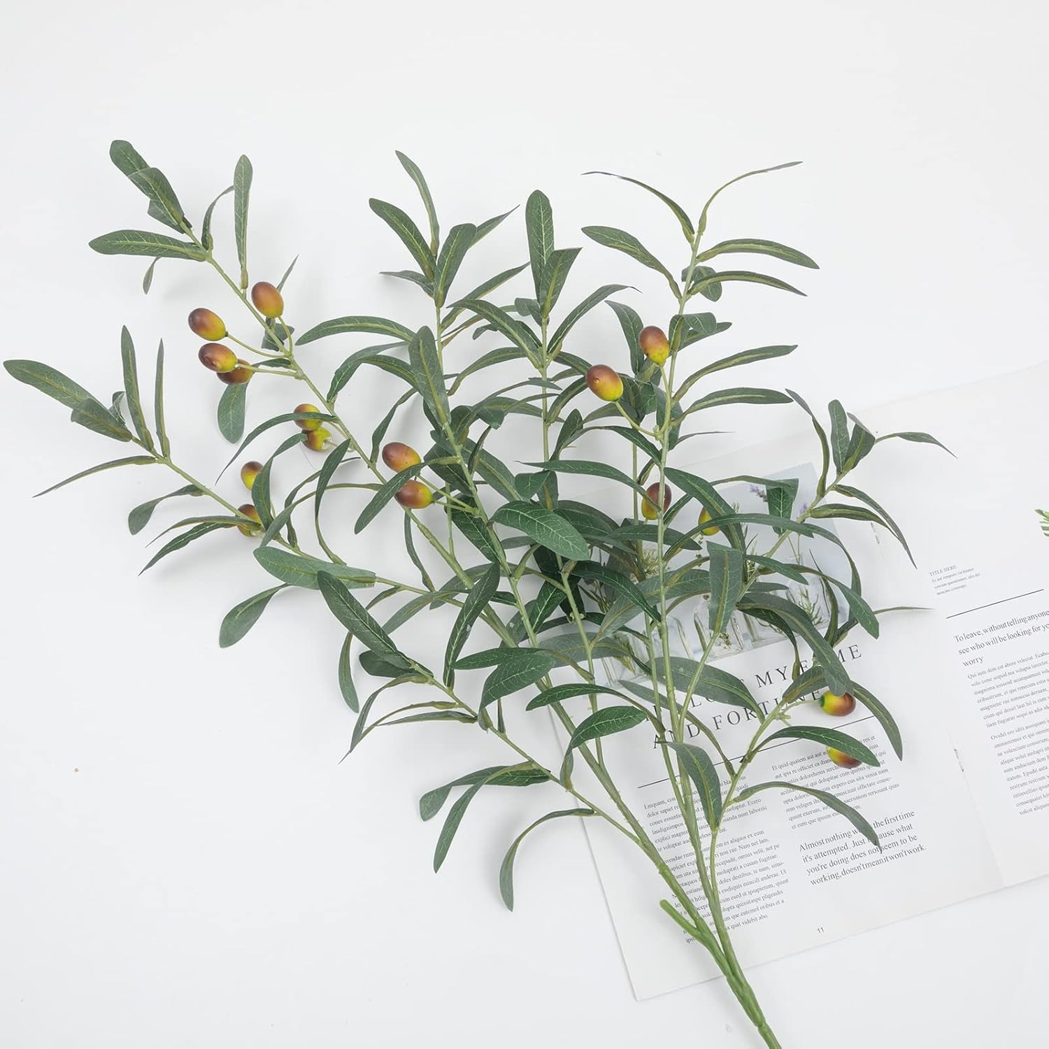 Large Tall Fake Olive Tree Branches