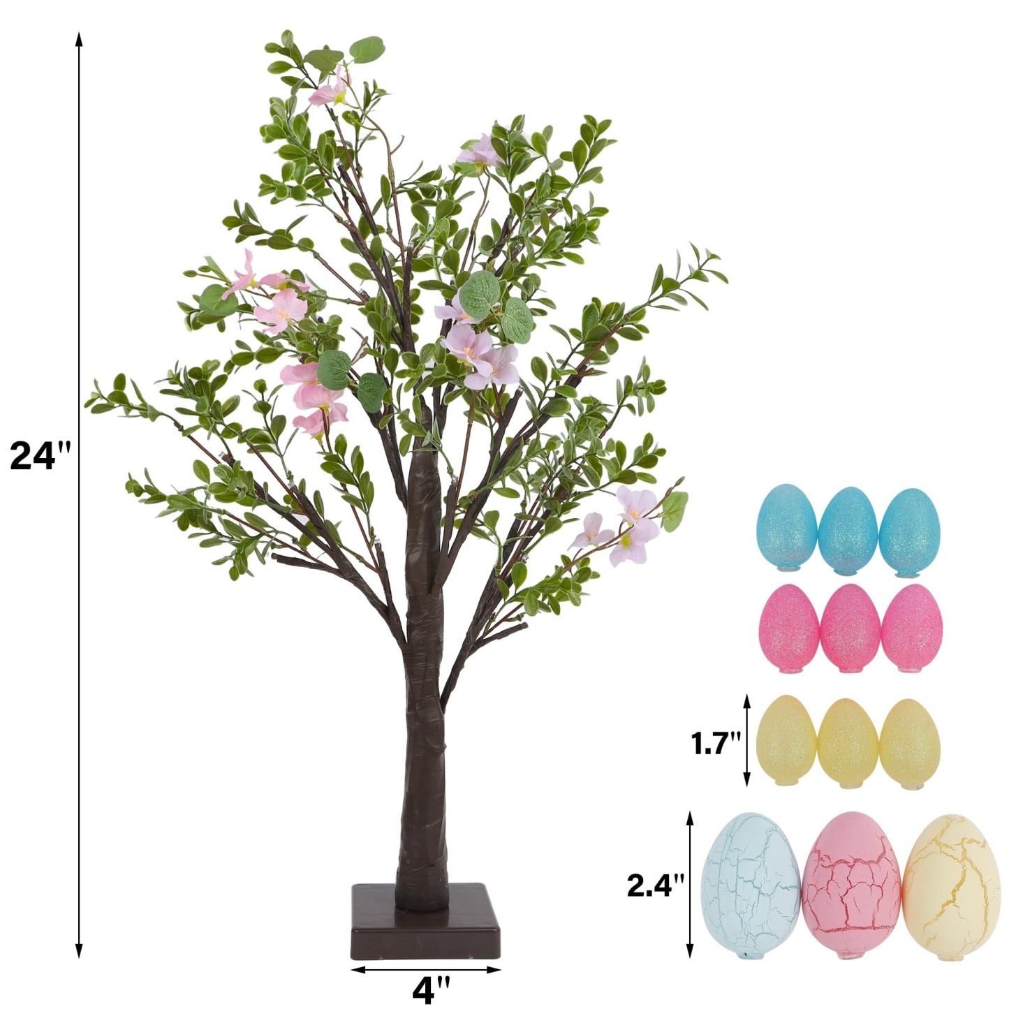 Easter Egg Light Tree with Timer