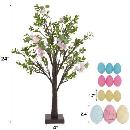Easter Egg Light Tree with Timer