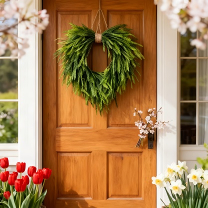UV-Proof & Waterproof Fern Green Wreath