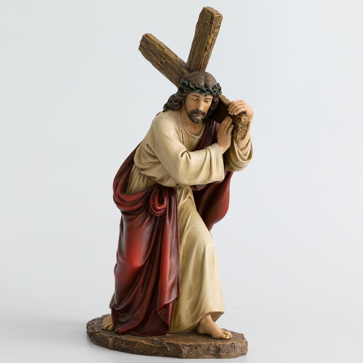 Catholic Jesus Carrying The Cross Statue
