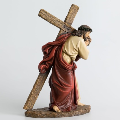Catholic Jesus Carrying The Cross Statue