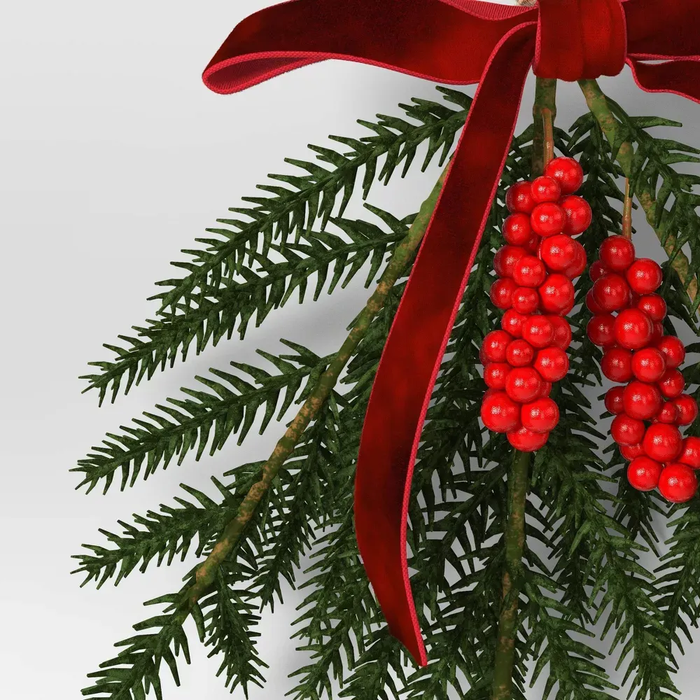 🔥CHRISTMAS ON SALE🔥Real Touch Christmas Mini Swag