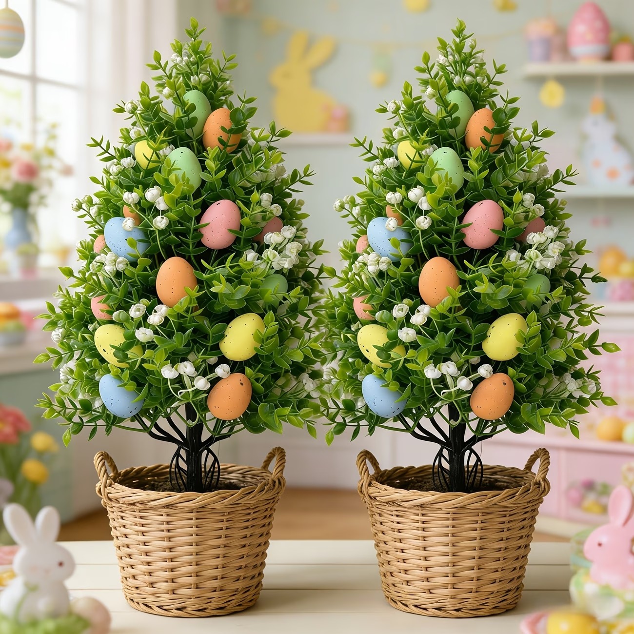 Multi-Colored Easter Egg Garden Stake