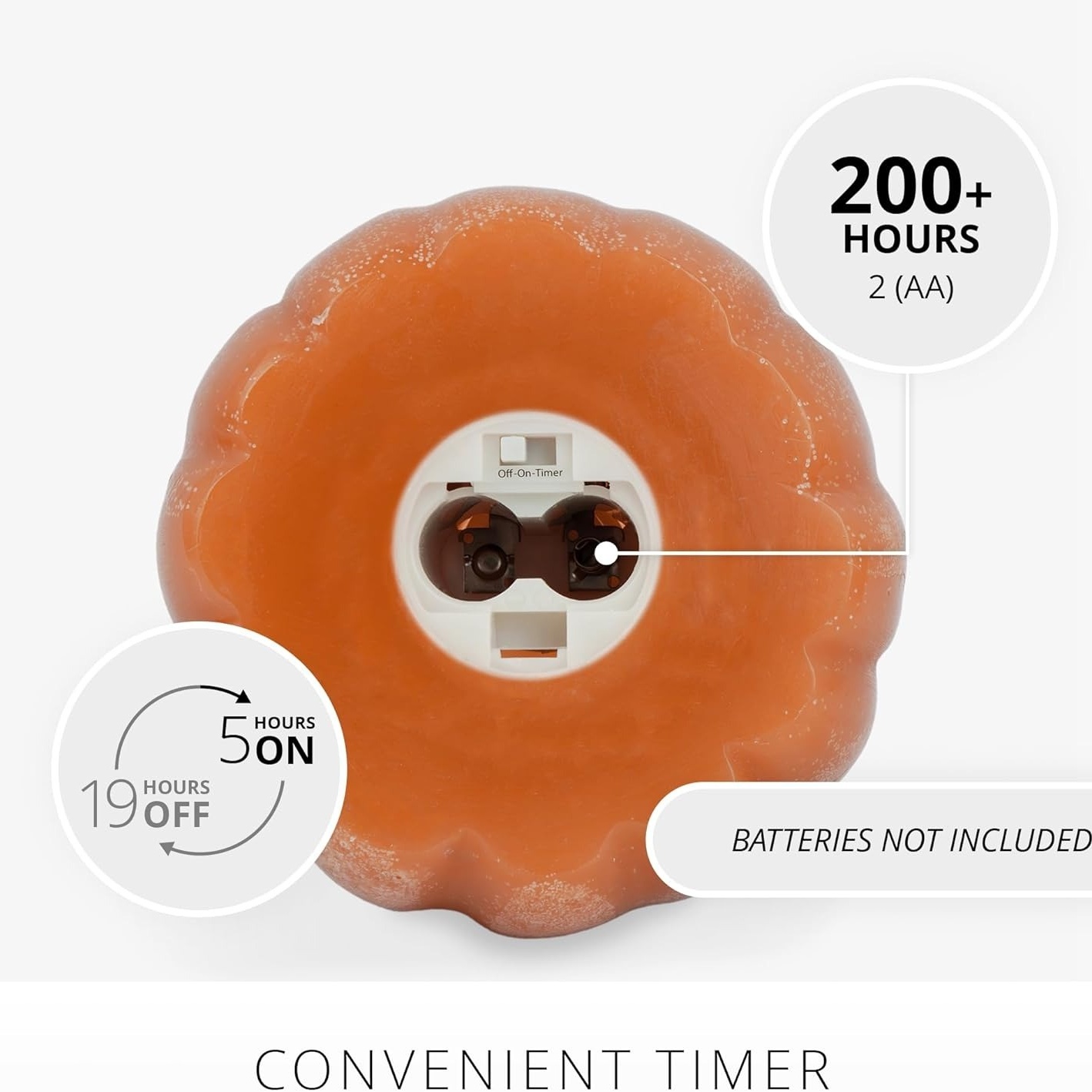 Pumpkin Figural Flameless Flickering Moving Flame LED Candle