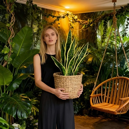 Extra Long Artificial UV tolerant Sansevieria Greenery