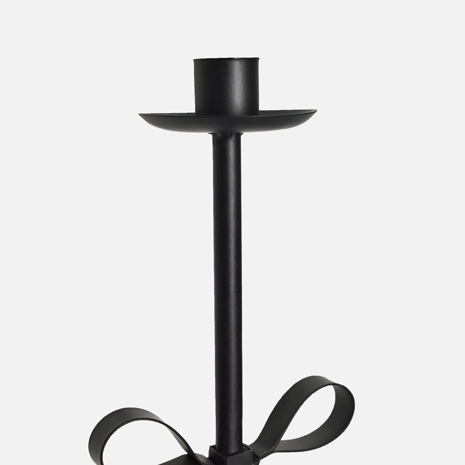Metal Bow Tall Candle Sticks Holder Decor