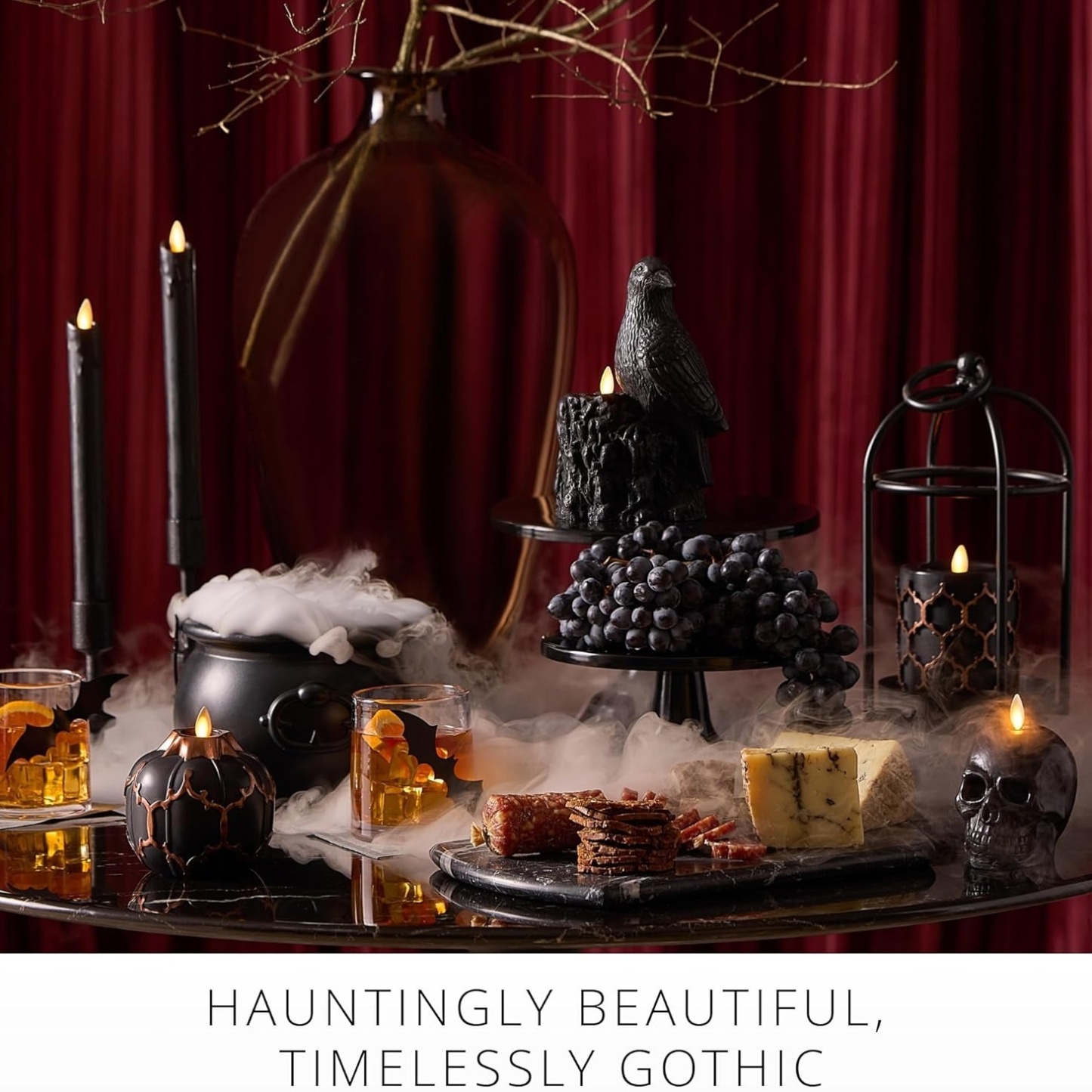 Embossed Fretwork Pillar Flameless LED Candle