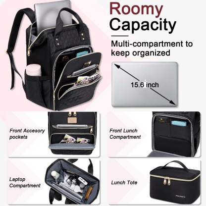 15.6 Inch Large Capacity Lunch Laptop Travel Work Backpacks Waterproof, Durable, and Wear-resistant