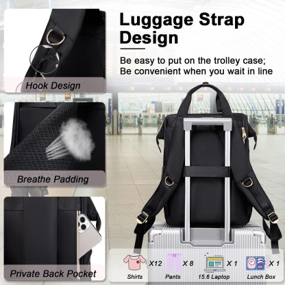 15.6 Inch Large Capacity Lunch Laptop Travel Work Backpacks Waterproof, Durable, and Wear-resistant