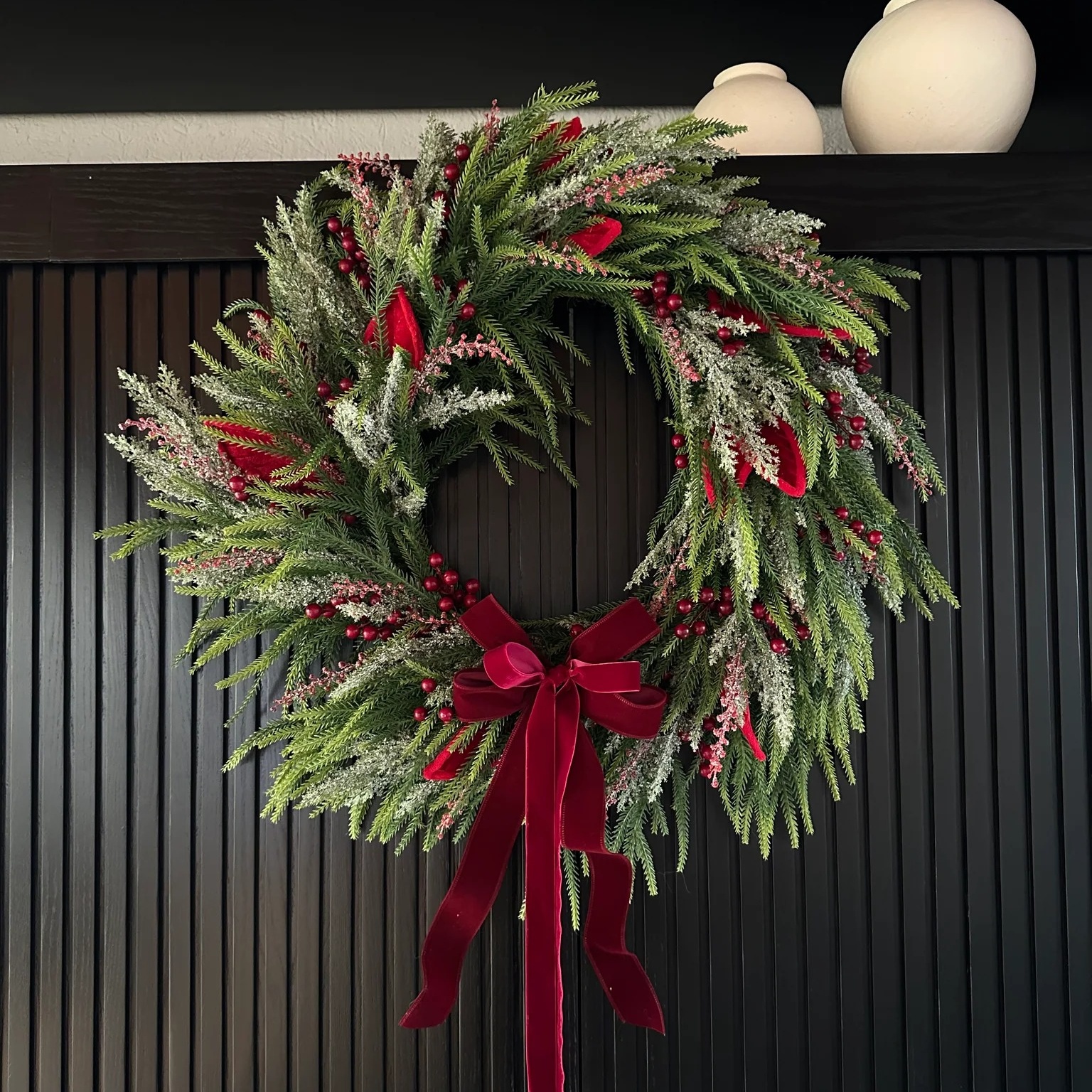 Norfolk Velvet Berry Christmas Wreath