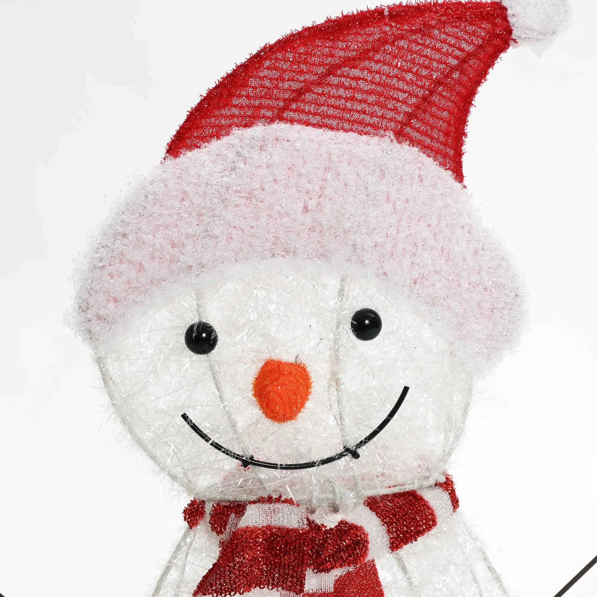Snowman family trio christmas lighting decoration for indoor and outdoor