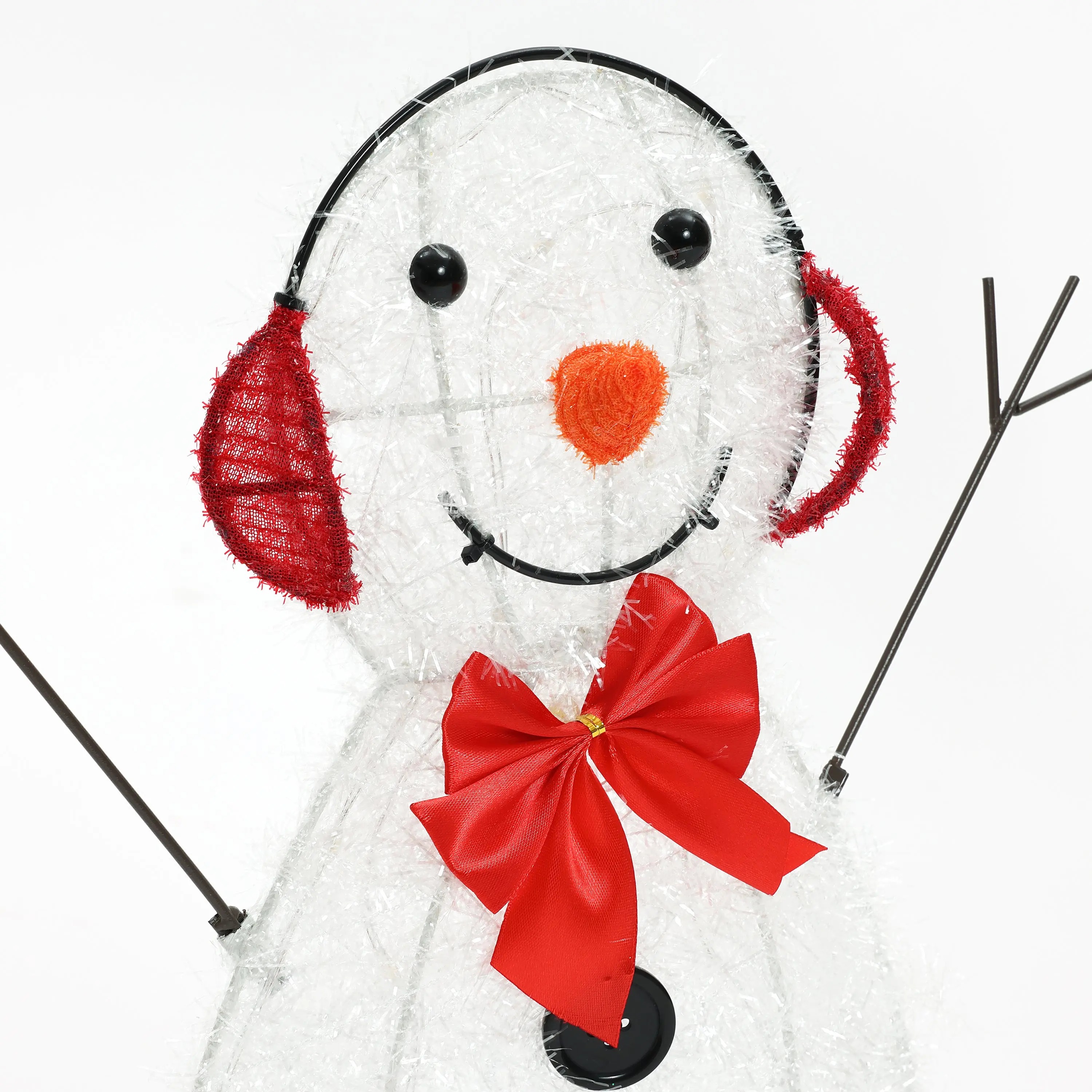 Snowman family trio christmas lighting decoration for indoor and outdoor