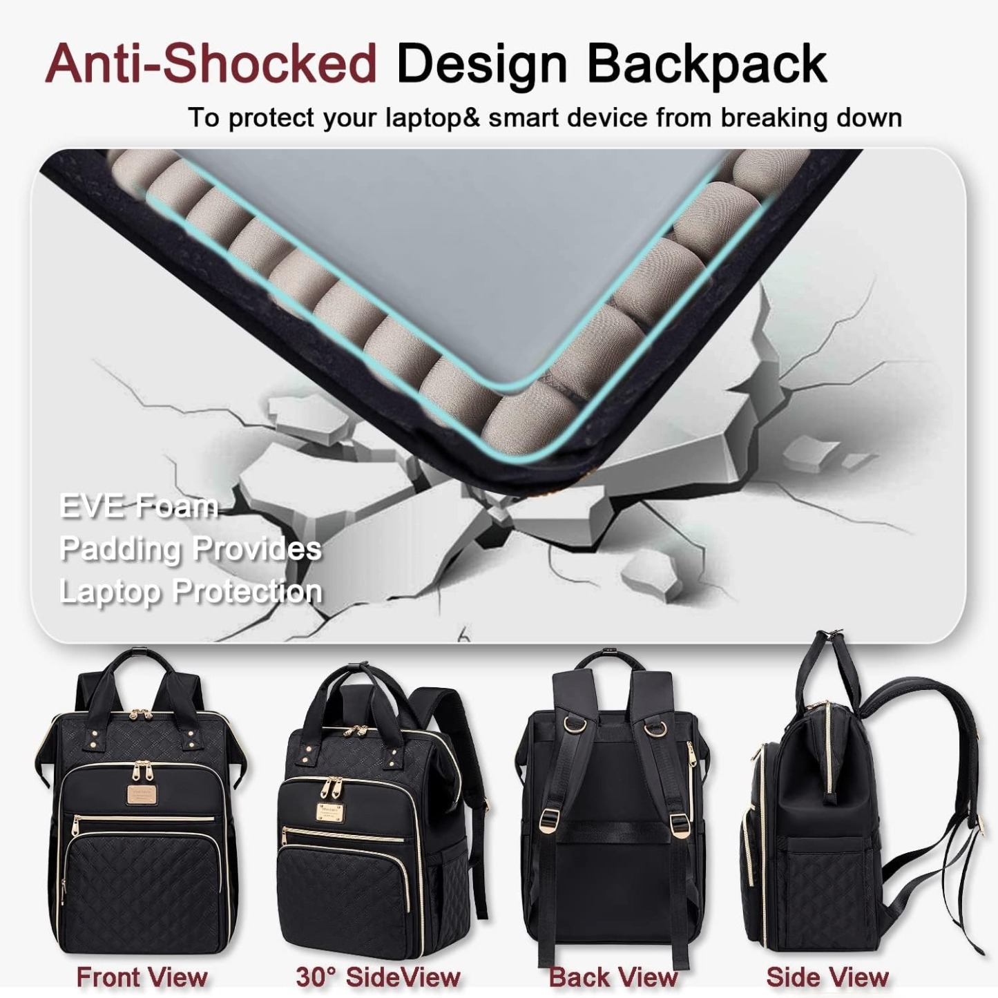 15.6 Inch Large Capacity Lunch Laptop Travel Work Backpacks Waterproof, Durable, and Wear-resistant