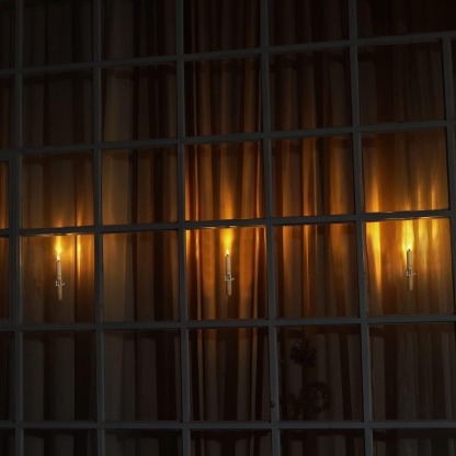 Flameless Led Taper Window Candles with Sensor Dusk to Dawn