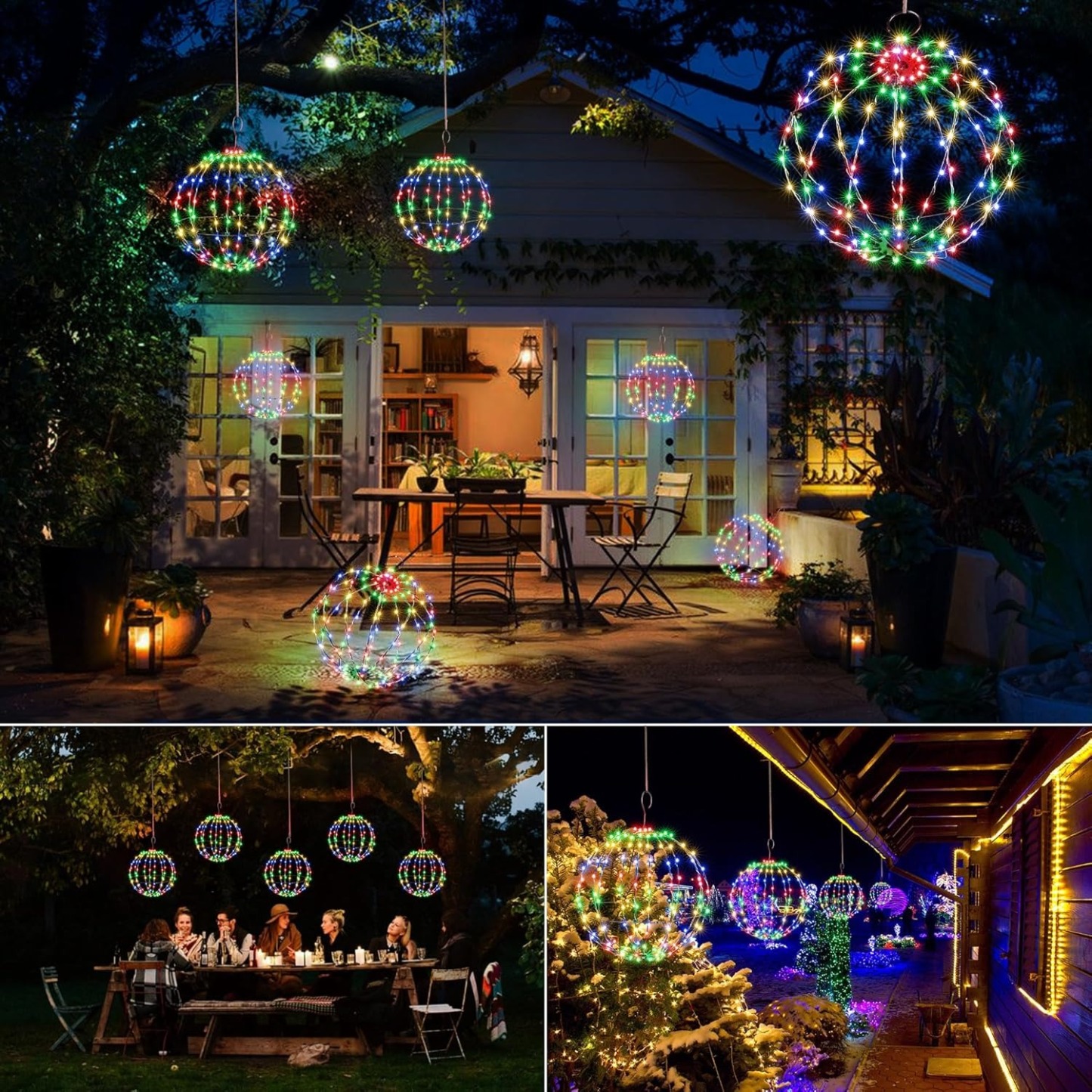 Christmas Fairy Ball Lights Durable, Waterproof, Long-lasting, Lightweight Bright