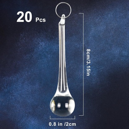 ✨2025 Christmas On Sale✨Christmas Crystal Ornaments 3 Inch Clear Teardrop Chandelier Decor