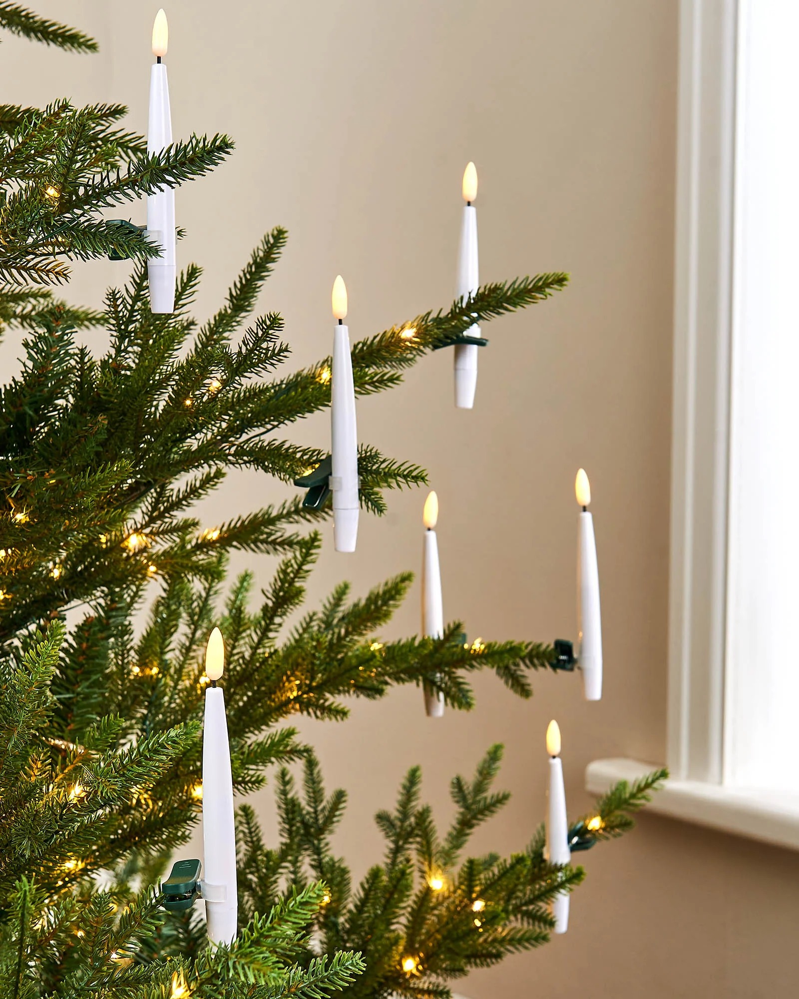 12 PCS Flameless LED Clip On Candles Battery Operated with Remote Timer