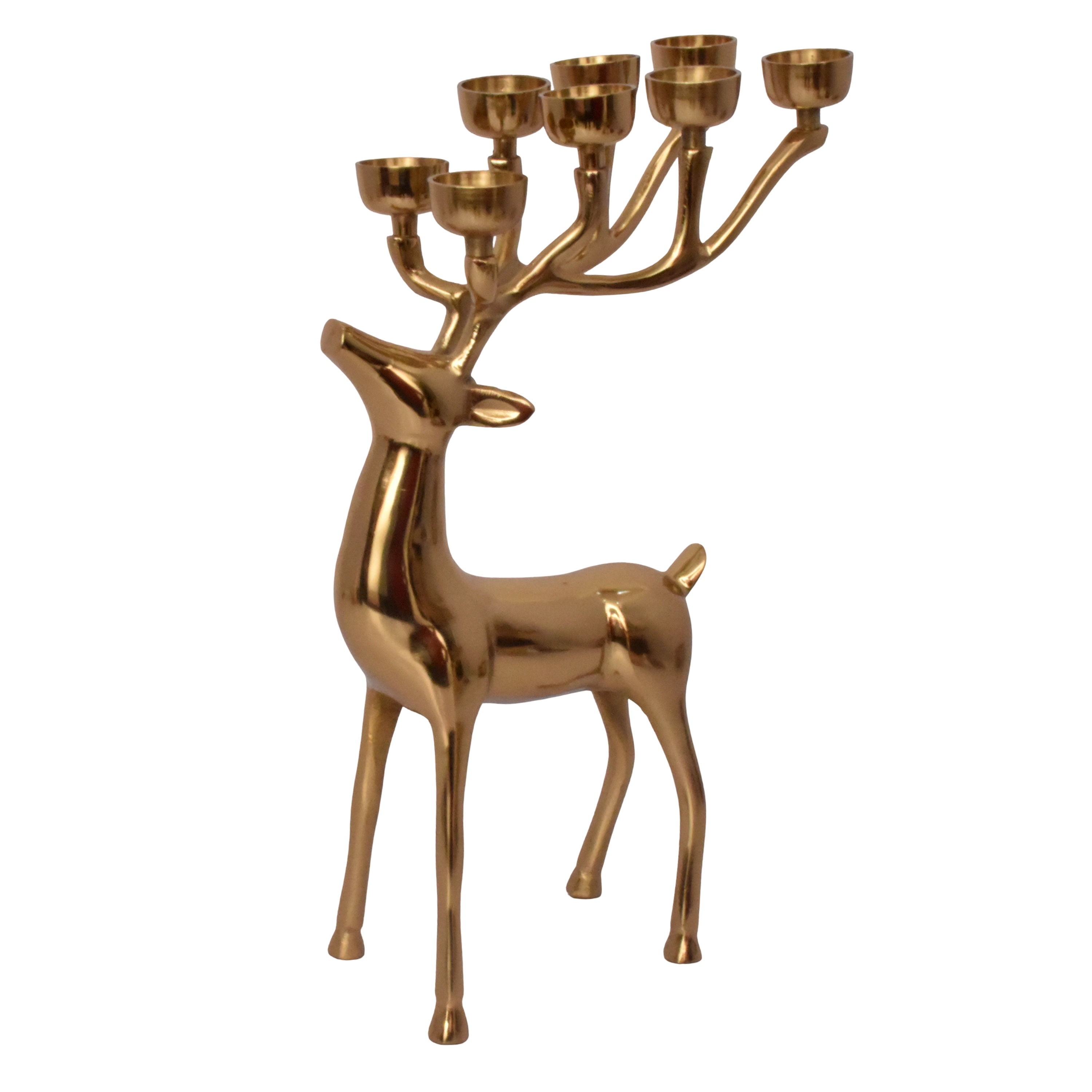 🎄Early Christmas Sale🎄Cast Aluminum Reindeer Tealight Holder