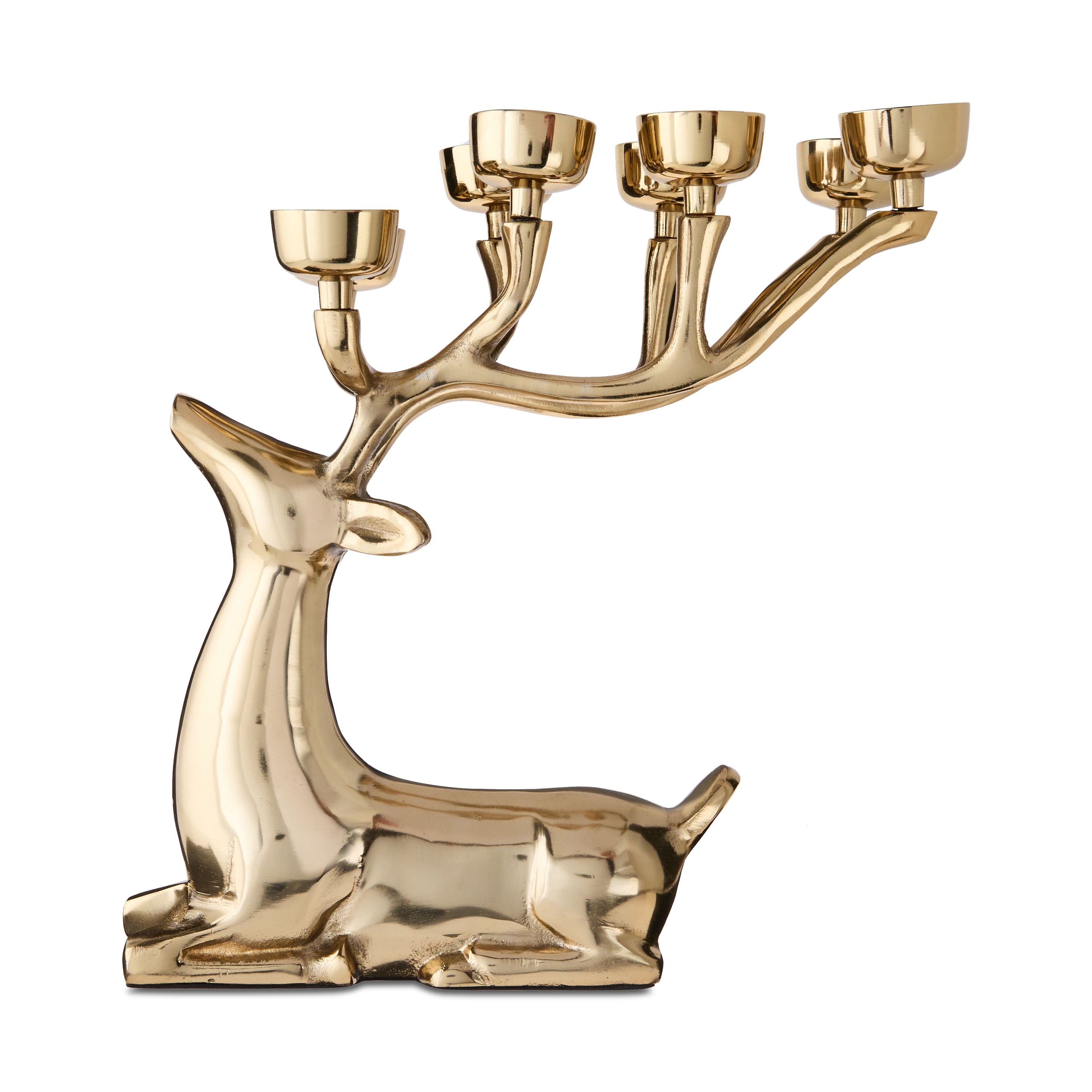 🎄Early Christmas Sale🎄Cast Aluminum Reindeer Tealight Holder