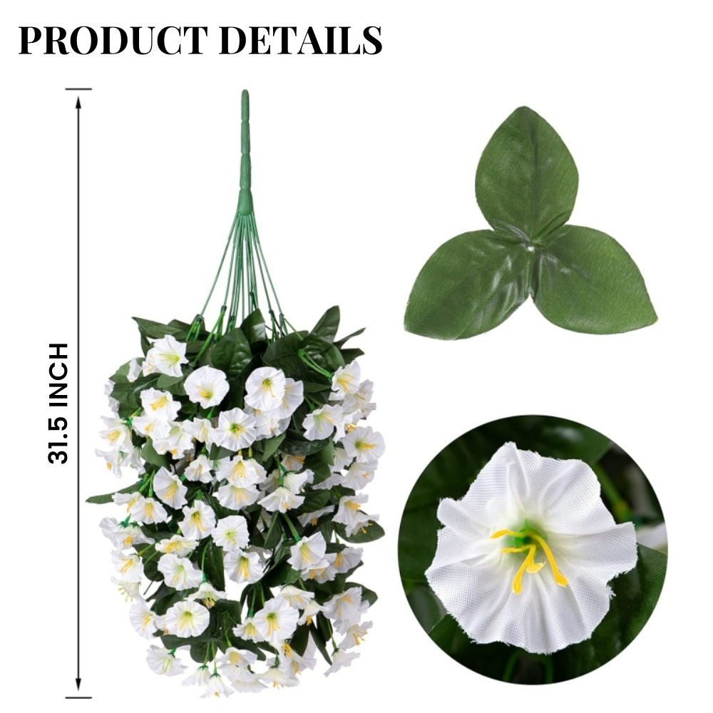 Artificial Faux Hanging Flowers Plants