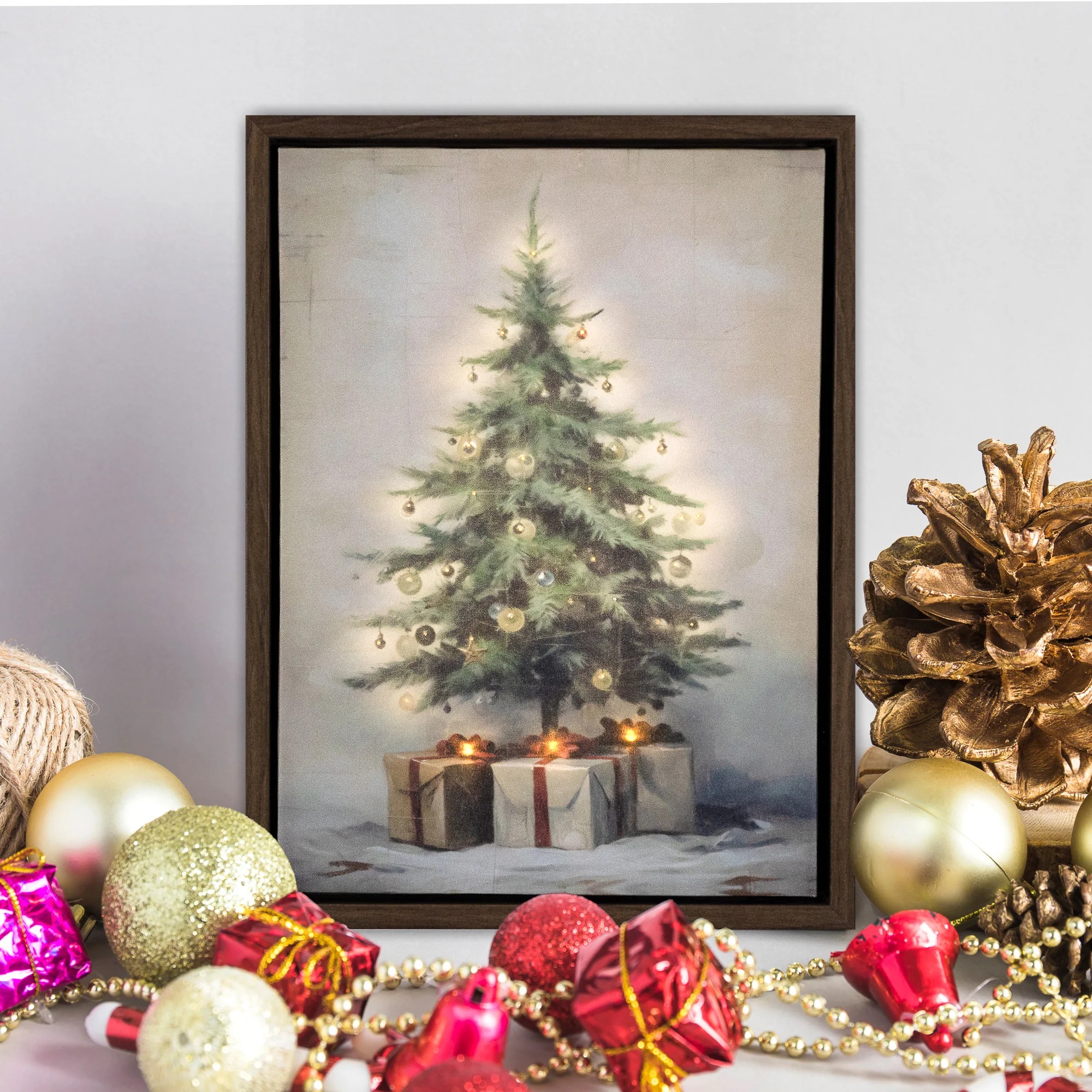 🎄Christmas Sale - 45% OFF🎄Old Time Christmas Lighted Wall Art