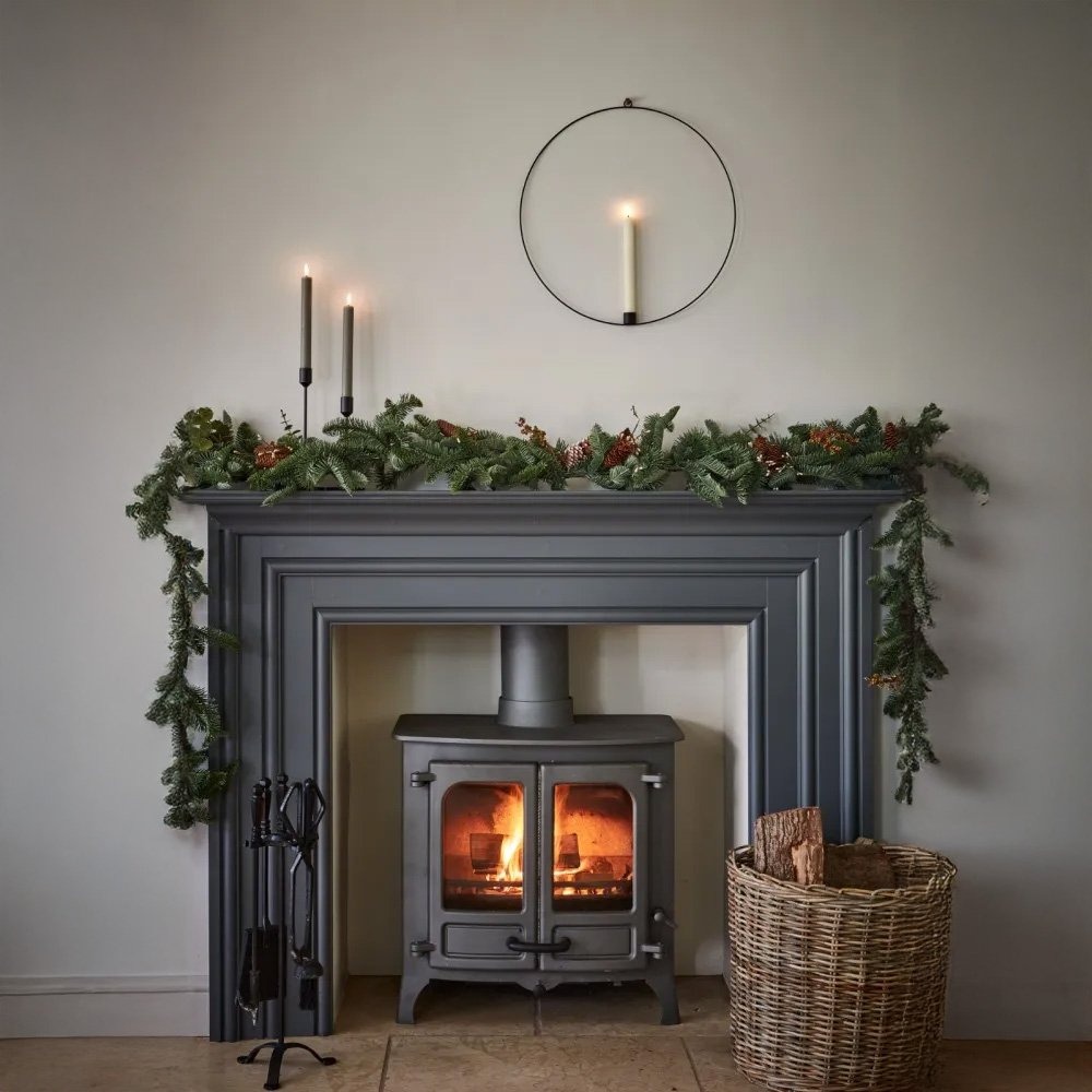 Floating Metal Candle Ring with LED Candle