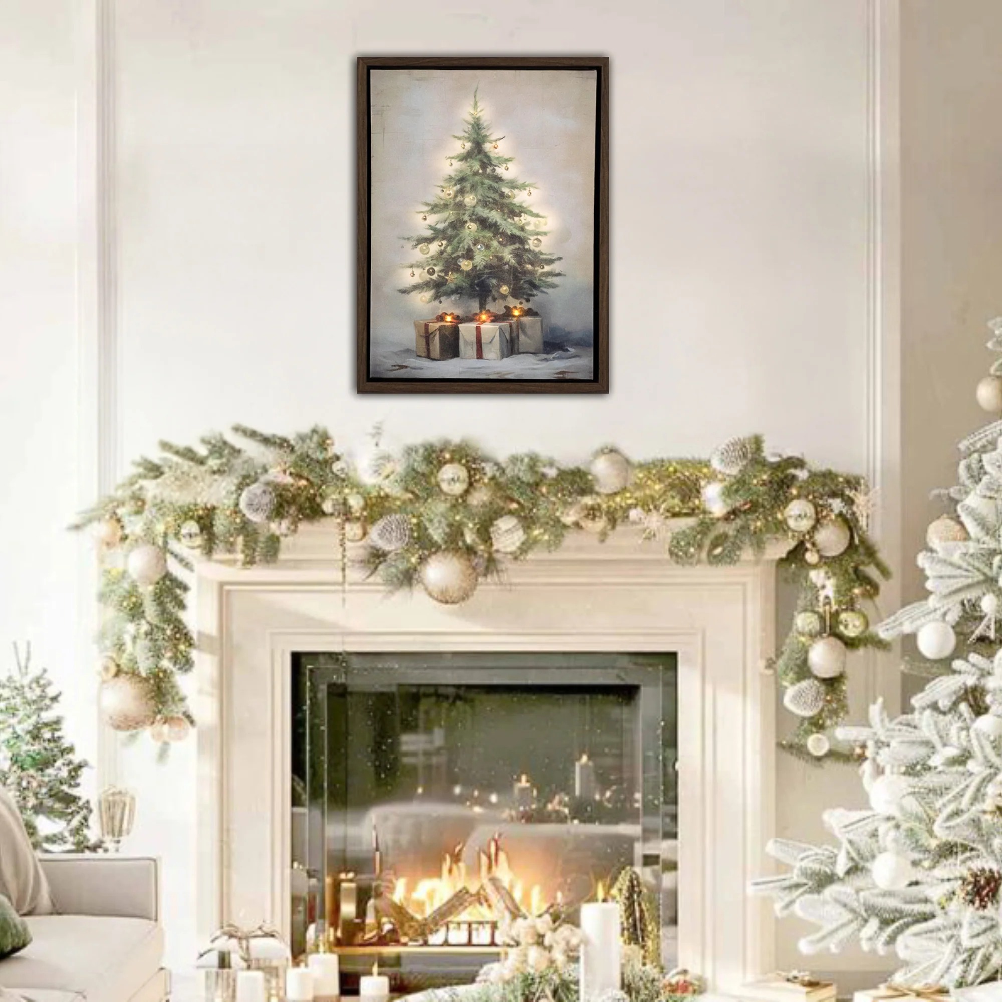 🎄Christmas Sale - 45% OFF🎄Old Time Christmas Lighted Wall Art