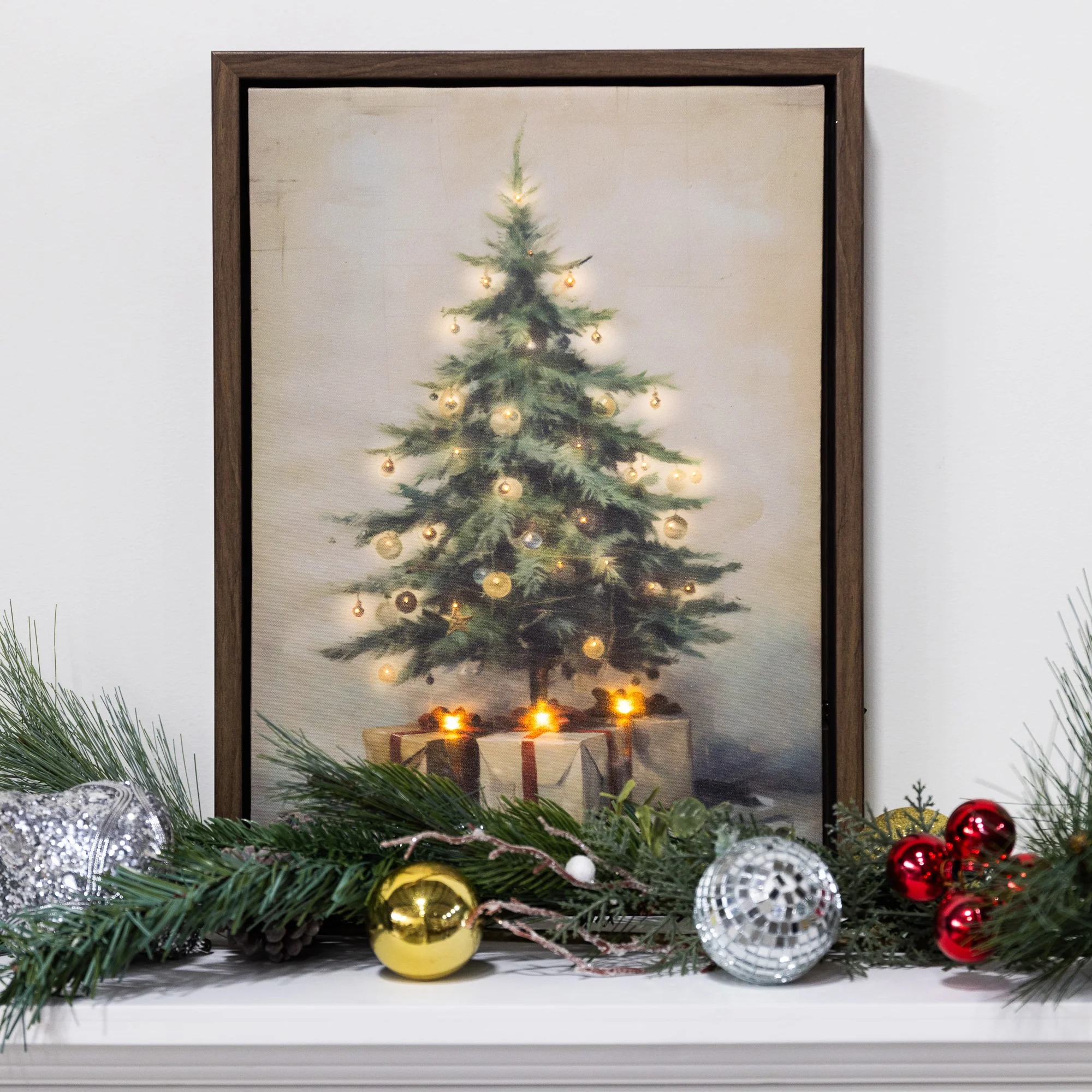 🎄Christmas Sale - 45% OFF🎄Old Time Christmas Lighted Wall Art