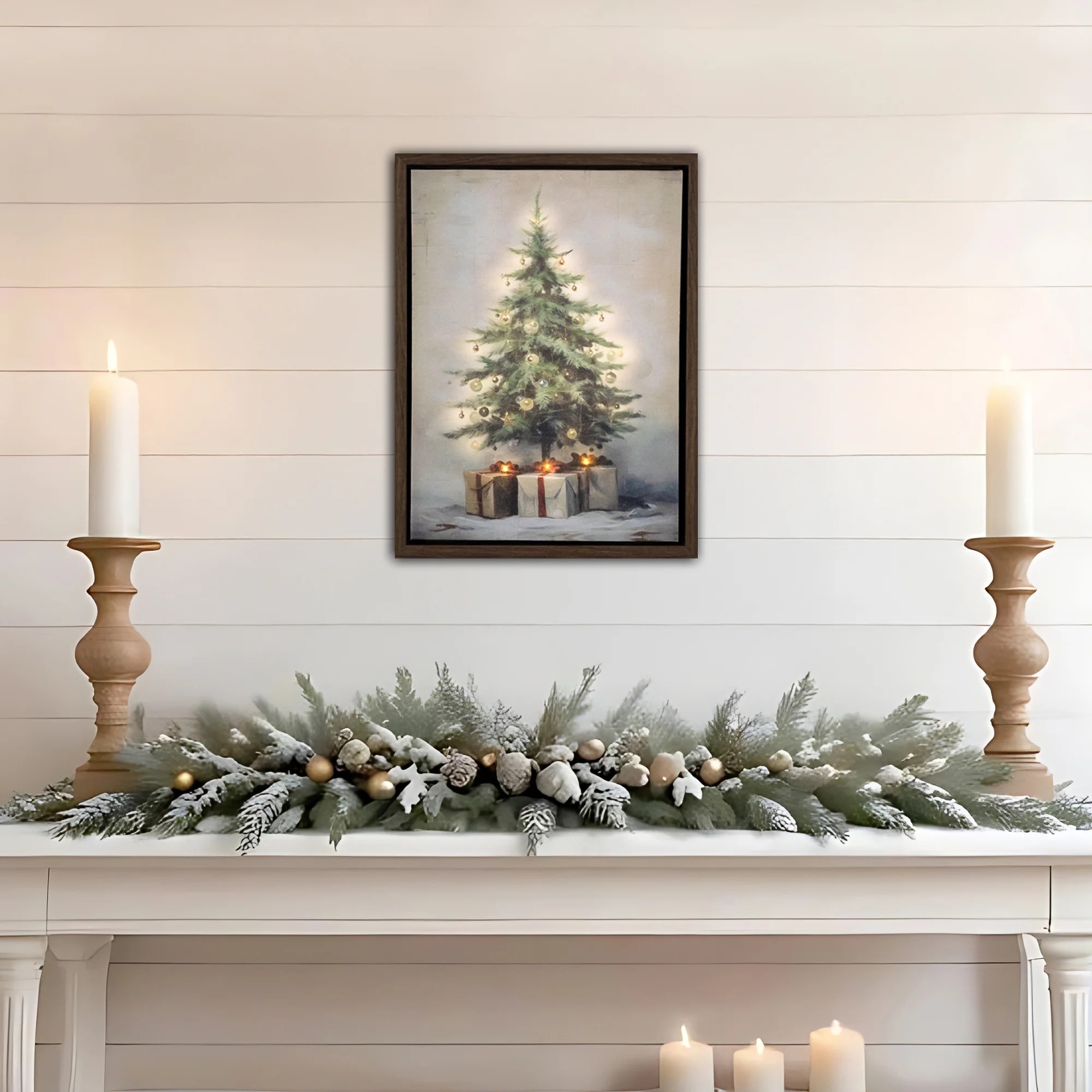 🎄Christmas Sale - 45% OFF🎄Old Time Christmas Lighted Wall Art