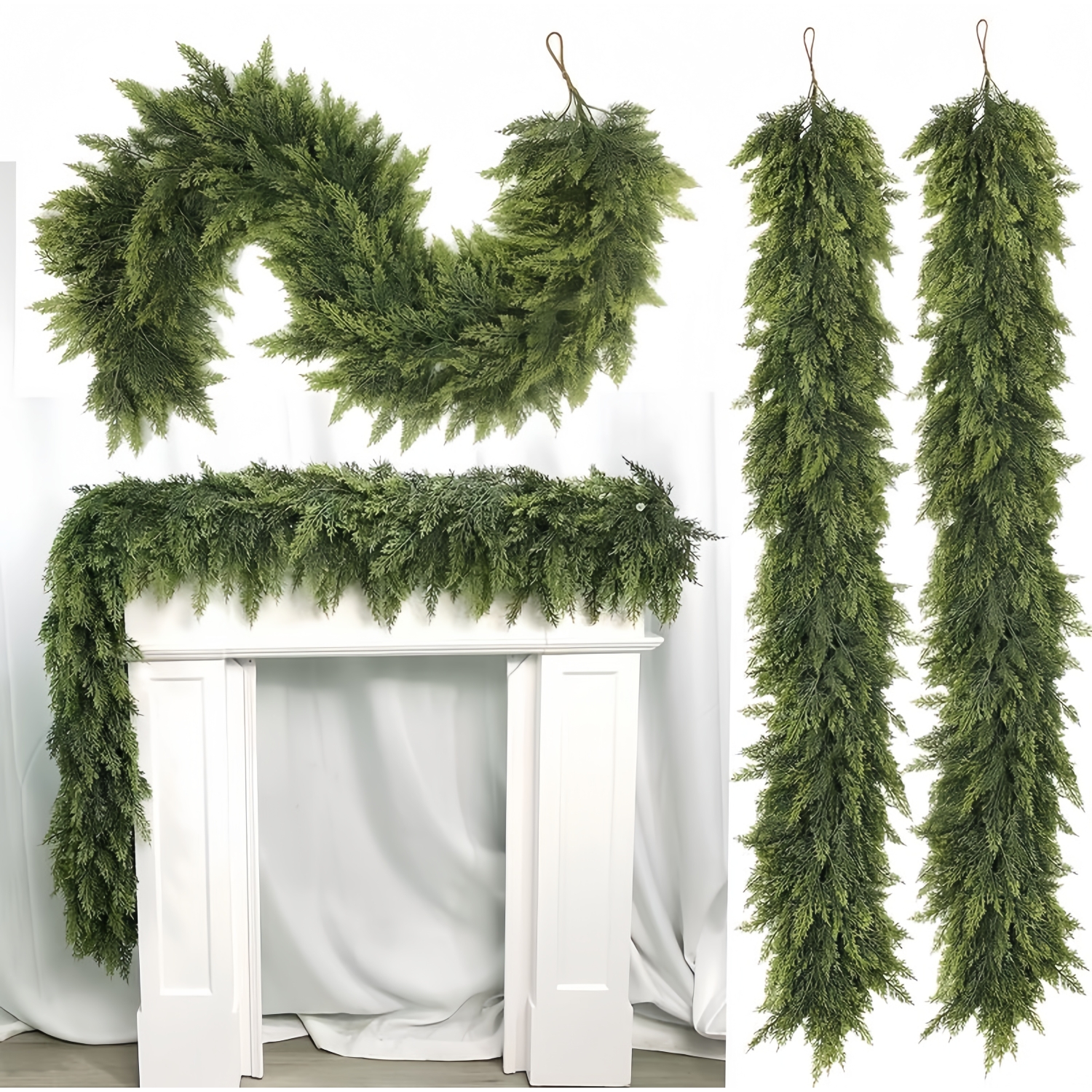 Artificial Cedar Garlands