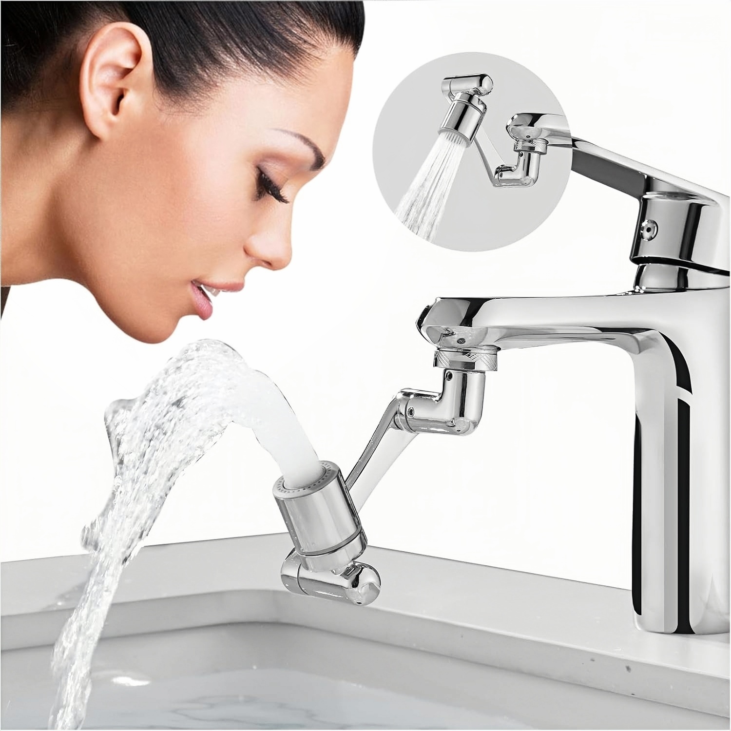 1440° Rotatable Faucet Extender