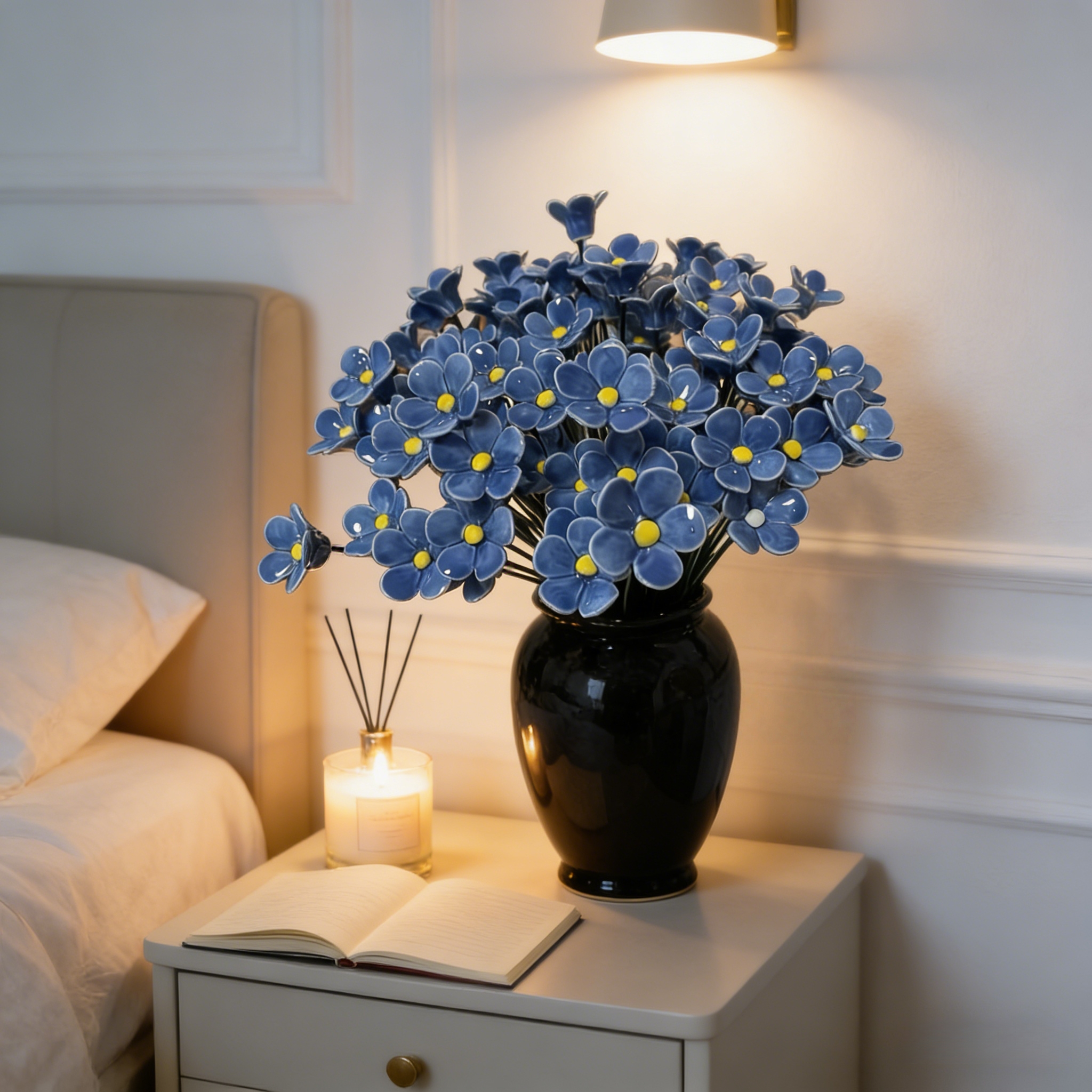 Set 偶发Handcrafted Ceramic Flower Sets