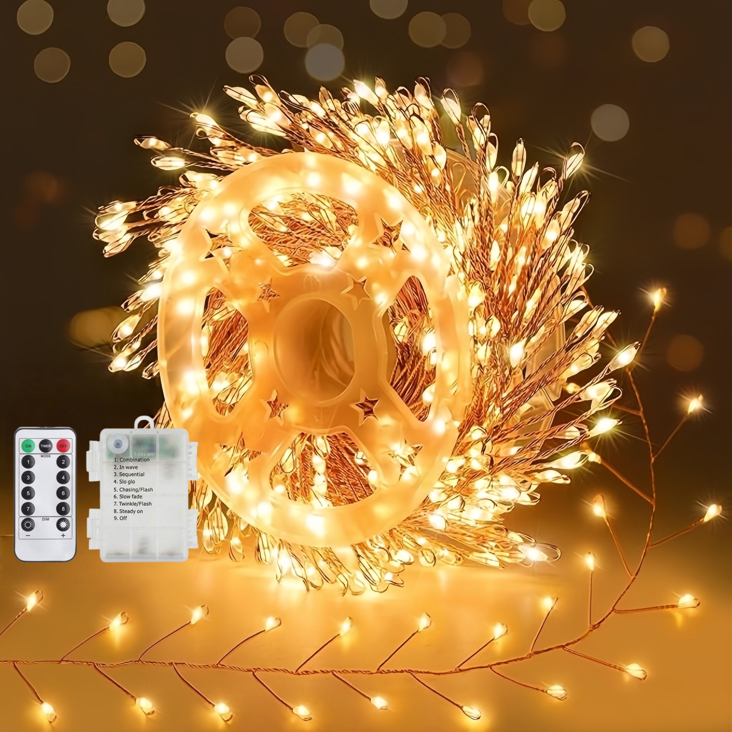 LED Christmas Twinkle Copper Wire Light String